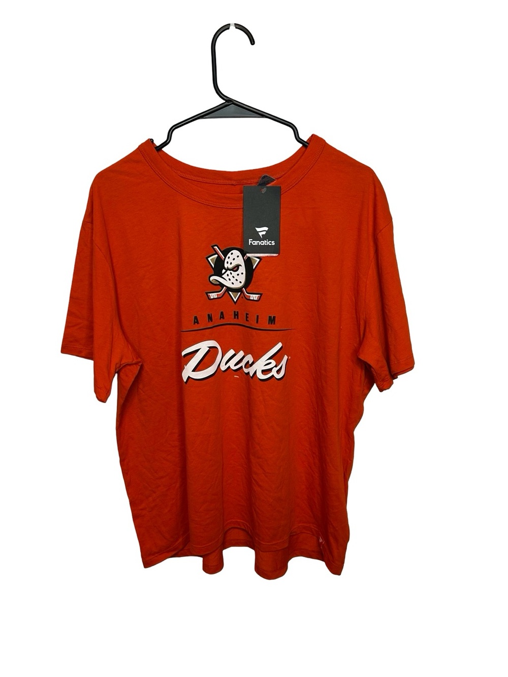 Fanatics Orange Anaheim Ducks Graphic Tee